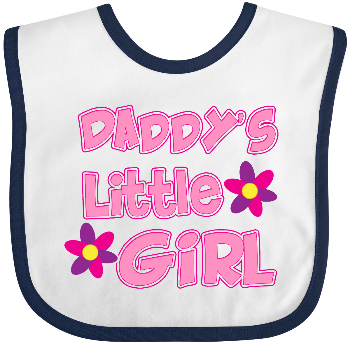 Inktastic Daddy's Little Girl Baby Bib Child Cute Sweet Flower Gift Clothing - Bild 8 von 10