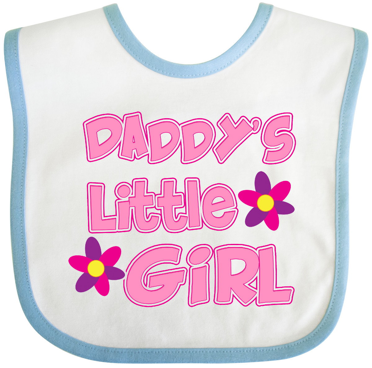 Inktastic Daddy's Little Girl Baby Bib Child Cute Sweet Flower Gift Clothing - Bild 7 von 10