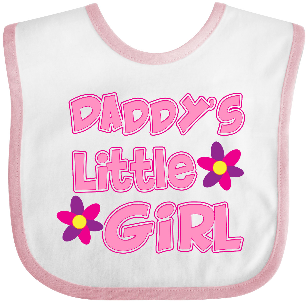 Inktastic Daddy's Little Girl Baby Bib Child Cute Sweet Flower Gift Clothing - Bild 9 von 10
