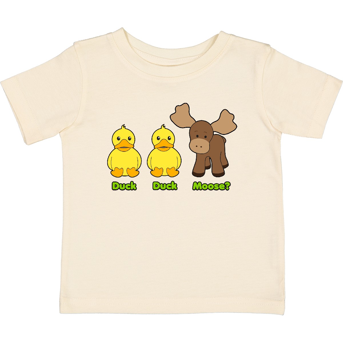 Inktastic Duck Duck Moose? Baby T-Shirt Funny Infant Tees Shower Gift Clothing - Picture 8 of 13