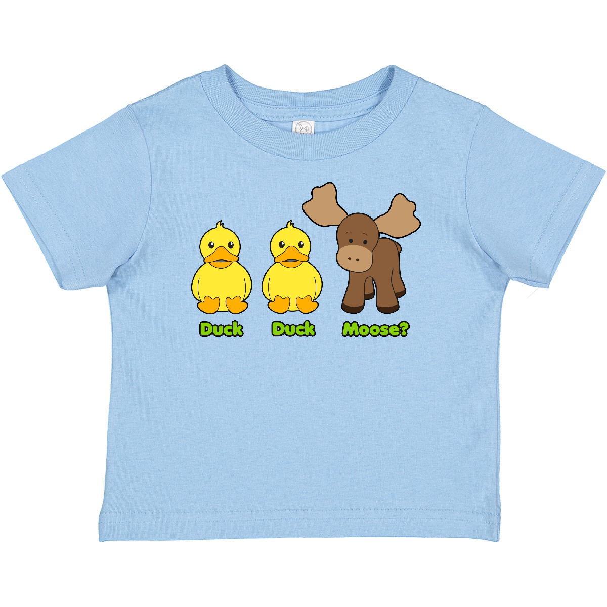 Inktastic Duck Duck Moose? Baby T-Shirt Funny Infant Tees Shower Gift Clothing - Picture 2 of 13