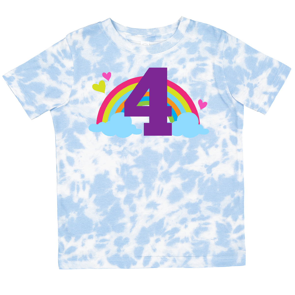 Inktastic 4th Birthday Rainbow Toddler T-Shirt Fourth Number Four Girls Cute Kid - Picture 14 of 17