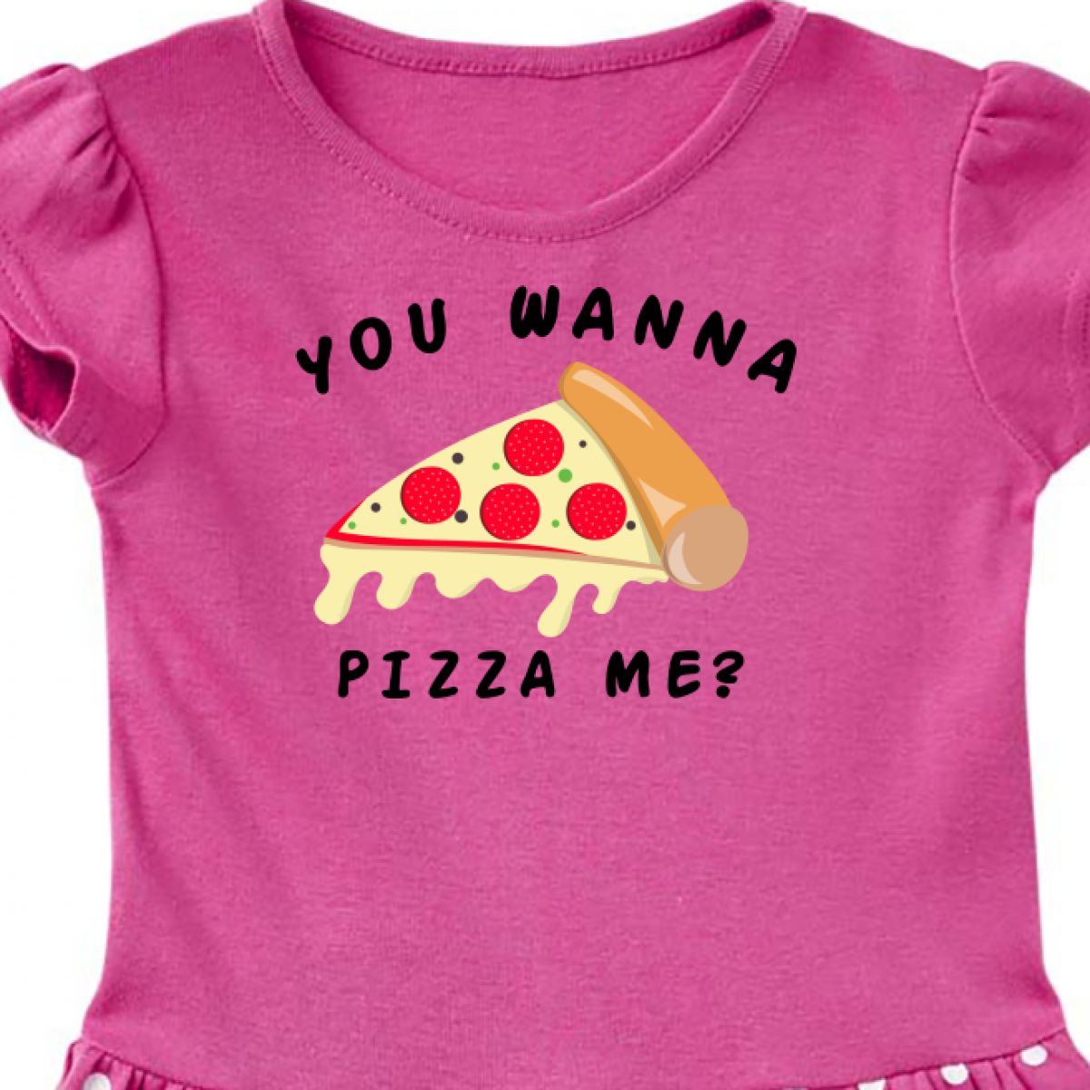 Inktastic You Wanna Pizza Me Infant Creeper Food Humor Pun Red Funny Jokes