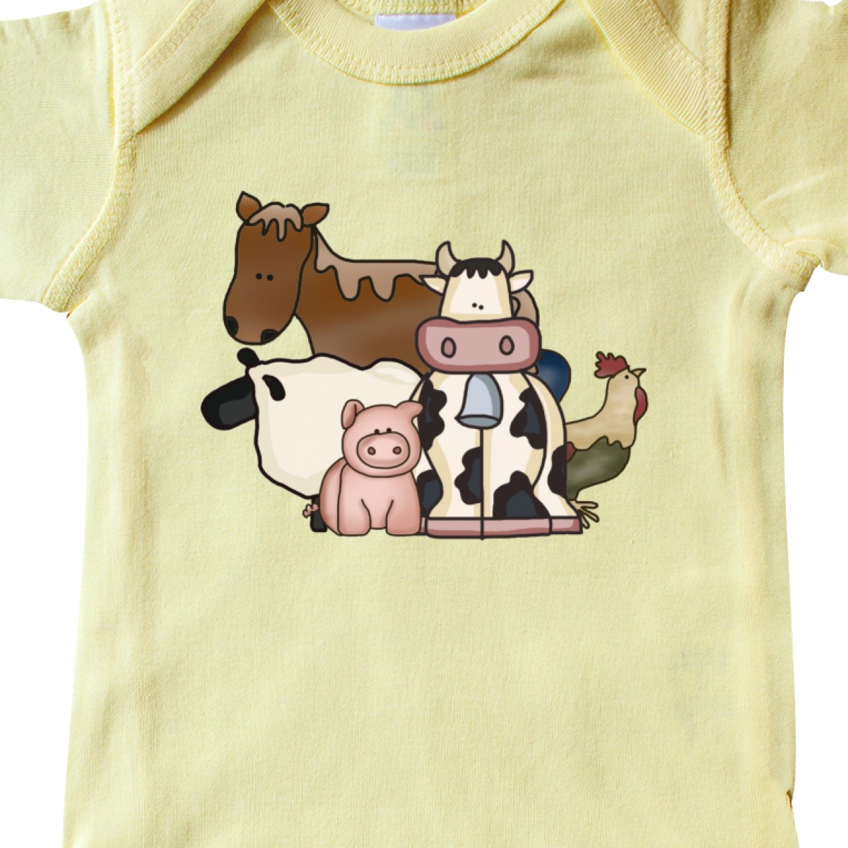 Little Chicken Long Sleeve Creeper inktastic Yellow Chicken Cute Chicken