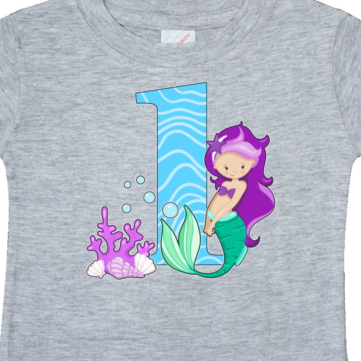 inktastic Sixth Birthday Mermaid Toddler T-Shirt