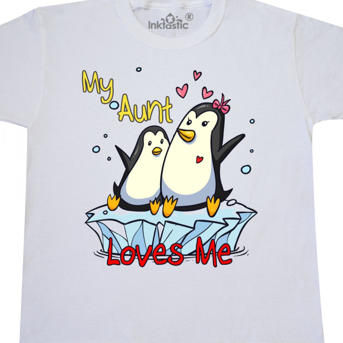 inktastic My Auntie Loves Me Cute Penguins Toddler T-Shirt