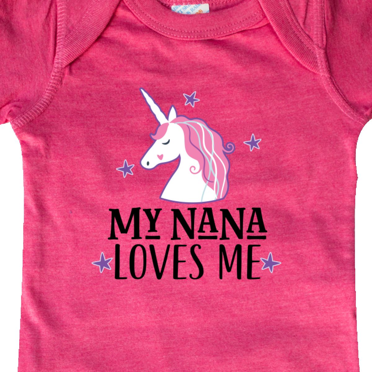 inktastic My Nana Loves Me Unicorn Infant Creeper