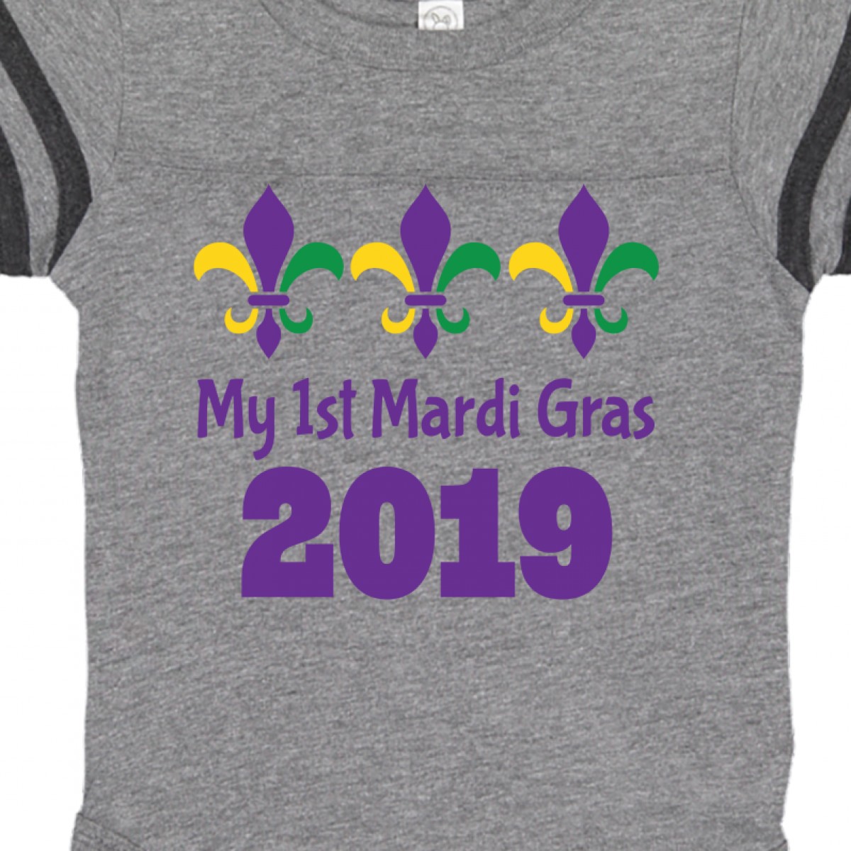 Inktastic Mardi Gras 2019 Fleur De Lis Holiday Long Sleeve T-Shirt New Orleans