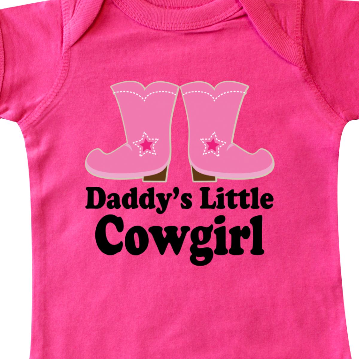 Inktastic Daddy/'s Little Cowgirl Infant Creeper Boots Pink Cowboy Western Cute