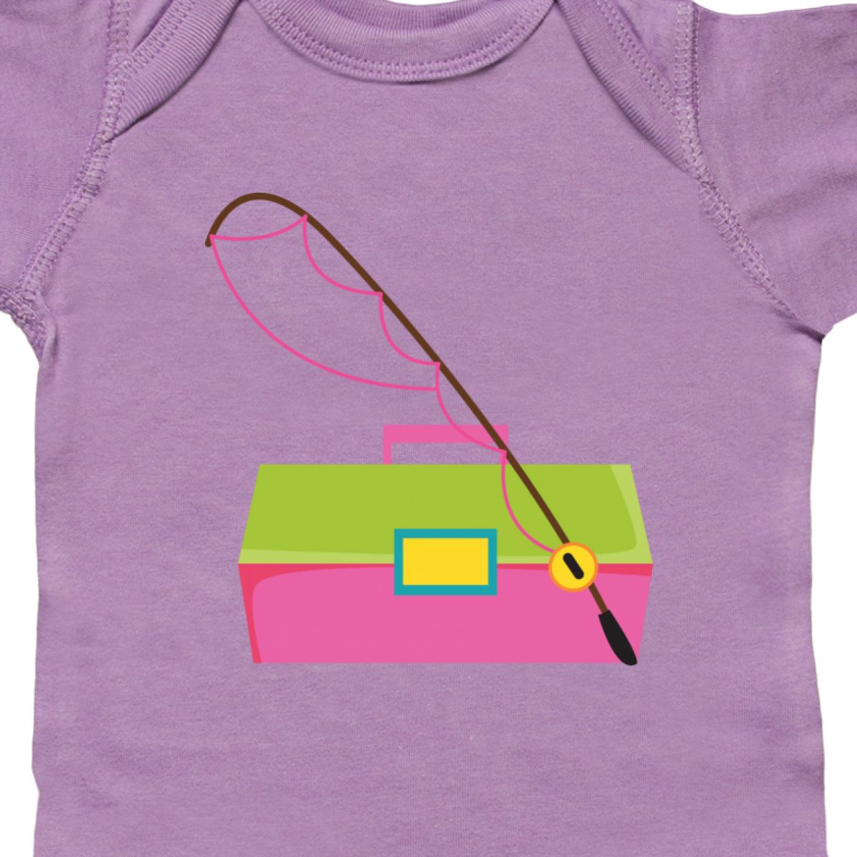 inktastic I Hooked Aunts Heart with Fishing Rod Long Sleeve Creeper