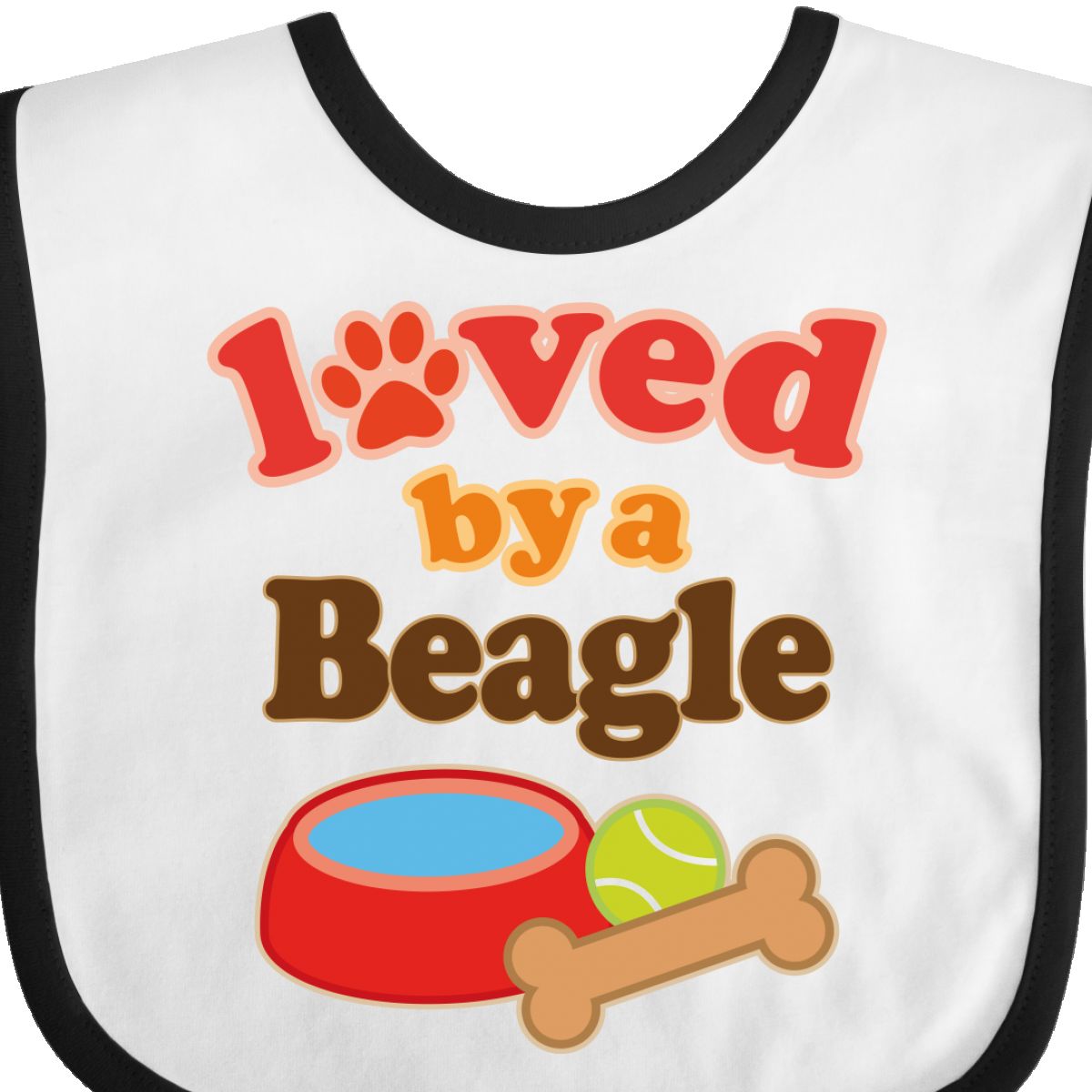 Inktastic Beagle Dog Lover Gift Baby Bib Pets Loved By Cute Clothing ...